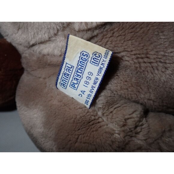 Vtg 1986 ANIMAL PLAYTHINGS Plush KENNEL CLUB SAD BASSET HOUND Wrinkle Puppy Dog - Picture 7 of 8